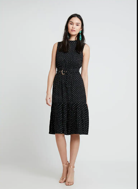 Polka dot midi dress Mint & Berry - Shoppics.com