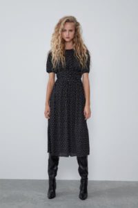 tendenze moda 2019 2020 midi dress polka dot zara - Shoppics.com