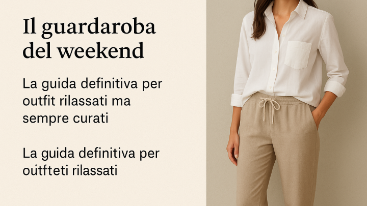 Il guardaroba del weekend: la guida definitiva per outfit rilassati ma sempre curati